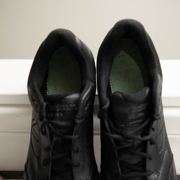 New Balance 928v3 Mens Black Leather Walking Shoes Size 12.5 Model MW928BK3 - Picture 7 of 8